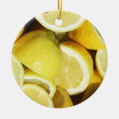 Lemons Yellow Keramisch Ornament (Voorkant)