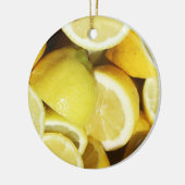 Lemons Yellow Keramisch Ornament (Links)