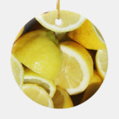 Lemons Yellow Keramisch Ornament (Achterkant)
