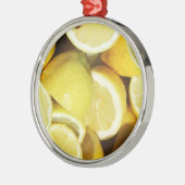 Lemons Yellow Metalen Ornament (Links)