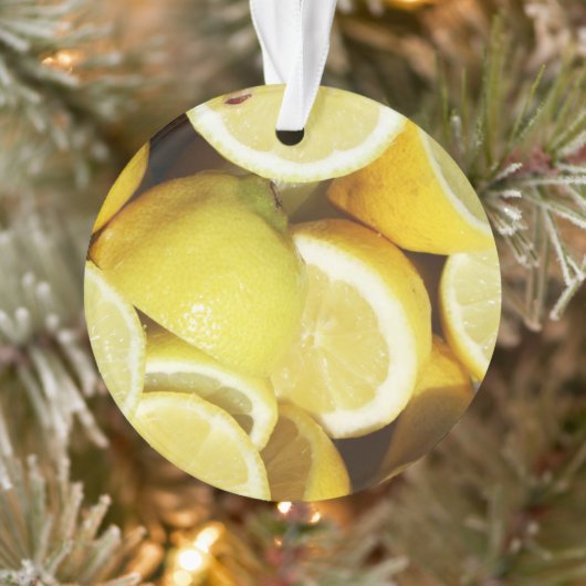 Lemons Yellow Ornament (Boom)