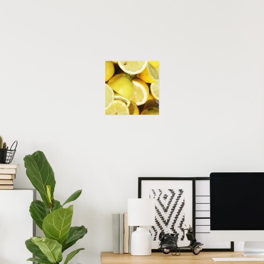 Lemons Yellow Poster (Thuiskantoor)