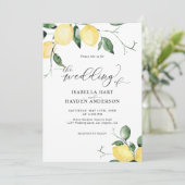 Lemons Yellow Summer Fruit Garden Weddenschap Kaart (Staand voorkant)