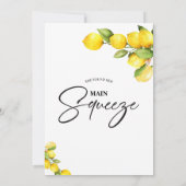 Lemons ze vond haar Vrijgezellenfeest op het eerst Kaart (Achterkant)