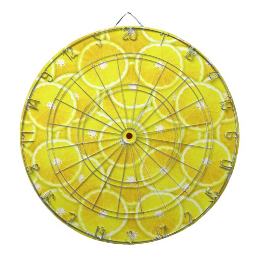 Lemonsegmenten Dartbord (Voorkant)