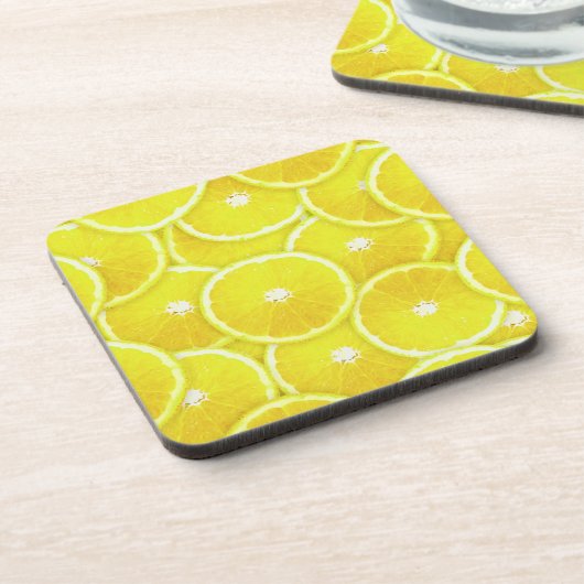 Lemonsegmenten Drankjes Onderzetter (Linkerzijde)