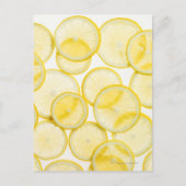 Lemonsegmenten gerangschikt in patroon met achterg briefkaart (Voorkant)