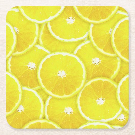 Lemonsegmenten Kartonnen Onderzetters (Voorkant)