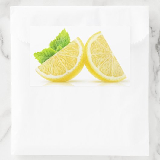 Lemonsegmenten Rechthoekige Sticker (Tas)