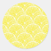 Lemonsegmenten Ronde Sticker (Voorkant)
