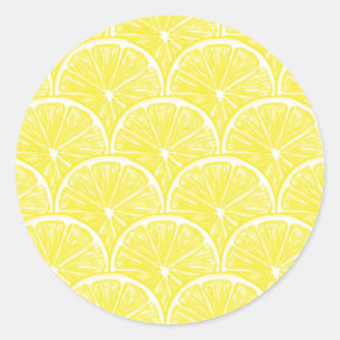 Lemonsegmenten Ronde Sticker