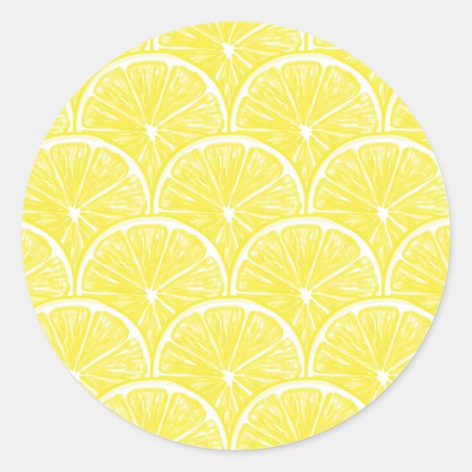 Lemonsegmenten Ronde Sticker (Voorkant)