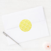 Lemonsegmenten Ronde Sticker (Envelop)