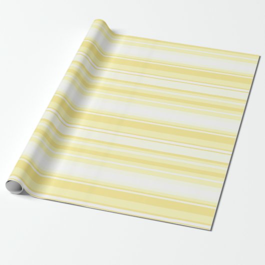 Lemonstrepen Cadeaupapier (Uitgerold)
