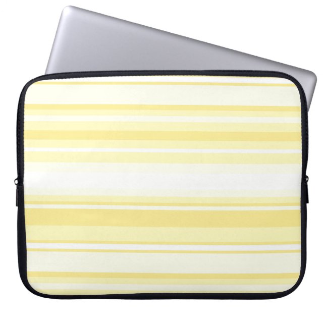Lemonstrepen Laptop Sleeve (Voorkant)