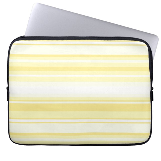 Lemonstrepen Laptop Sleeve (Voorkant)