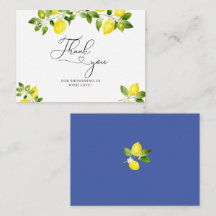 Lemontak en blauwe mozaïek bedankt