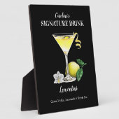 Lemontini Lemon Martini Custom Bar Sign Fotoplaat (Zijkant)