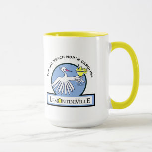 Lemontiniville groot 15oz Mok geel handvat