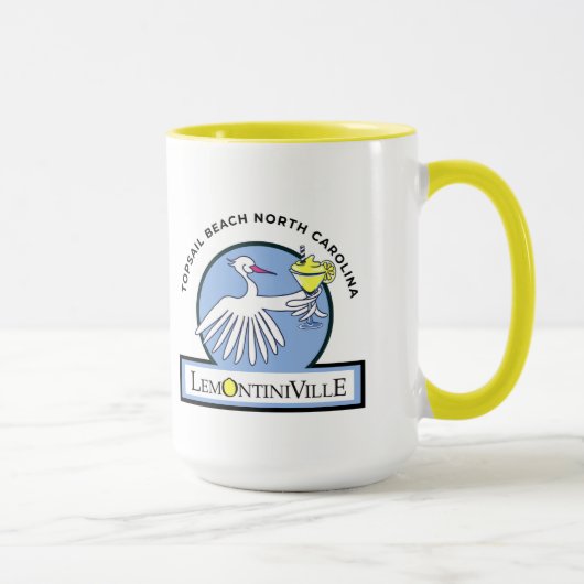 Lemontiniville groot 15oz Mok geel handvat (Rechts)