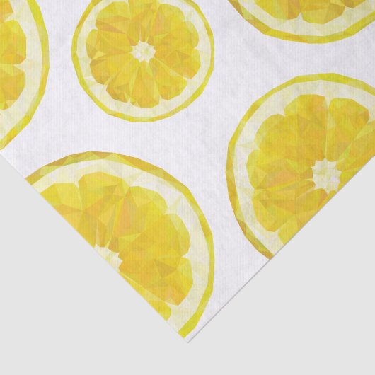 Lemontissuepapier, gele versvruchtenplak tissuepapier (Detail)