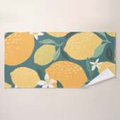 Lemonvruchten naadloos patroon badhanddoek (Badhanddoek)