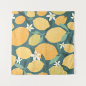 Lemonvruchten naadloos patroon wandkleed (Voorkant (horizontaal))