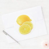 Lemonvruchten Ronde Sticker (Envelop)
