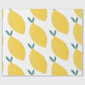 Lemonvruchtpatroon Cadeaupapier (Vlak)