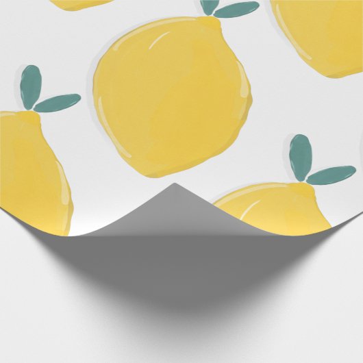 Lemonvruchtpatroon Cadeaupapier (Hoek)