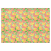 Lemonvruchtpatroon geel en perzikroze tafelkleed (Voorkant (Horizontaal))