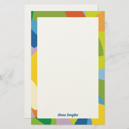 Lemony Fresh Colorful  Briefpapier (Voorkant / Achterkant)