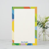 Lemony Fresh Colorful  Briefpapier (Staand voorkant)