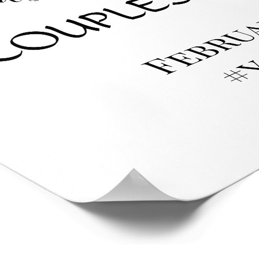 Lemony groen koppels bruiloft welkom teken poster (Hoek)