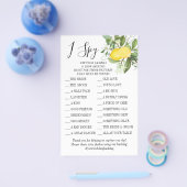 Lemony Ik spion bruiloft receptie spel kaart (Enkel)