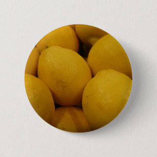 Lemony Lemons Ronde Button 5,7 Cm