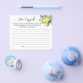 Lemony Time Capsule trouwdag kaart (Enkel)