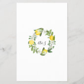 Lemony Vind de Gast Vrijgezellenfeest spelkaart Flyer (Achterkant)