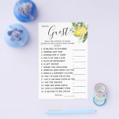 Lemony Vind de Gast Vrijgezellenfeest spelkaart Flyer (Enkel)