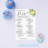 Lemony Wat zit er in je tas Douche spel kaart (Enkel)