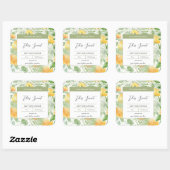 Lemony Yellow en Fern Candle Label (Vel)