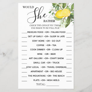 Lemony Zou Ze liever douchen spel kaart