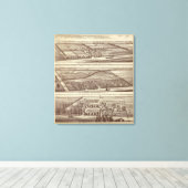 Lemoore, Armona ranches Canvas Afdruk (Insitu (Houten vloer))