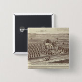 Lemoore, Armona ranches Vierkante Button 5,1 Cm (Voorkant /achterkant)