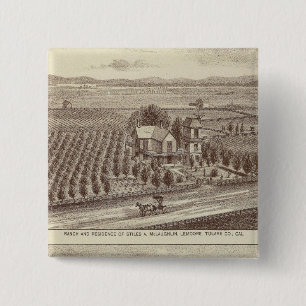 Lemoore, Armona ranches Vierkante Button 5,1 Cm