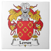 Lemos Family Crest Tegeltje (Voorkant)