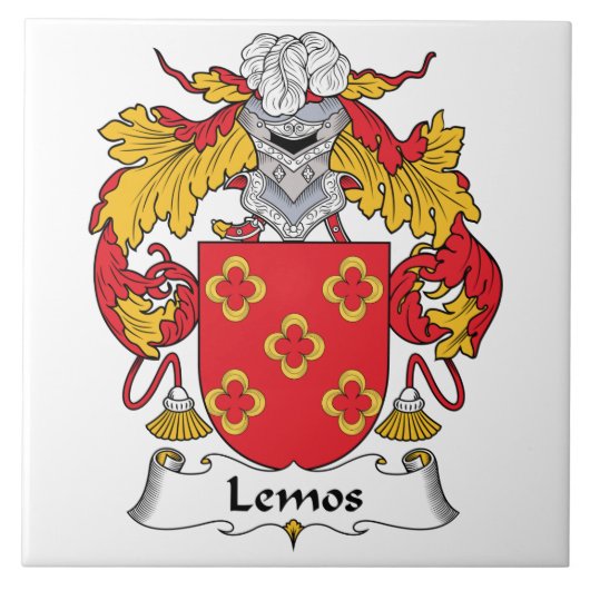 Lemos Family Crest Tegeltje (Voorkant)