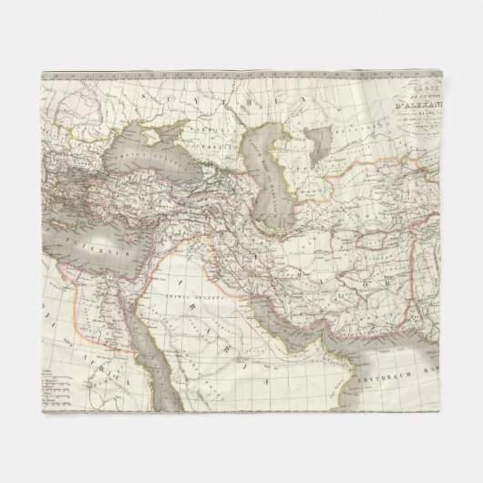 L'Empire d'Alexandre - Empire of Alexander Fleece Deken (Voorkant (Horizontaal))
