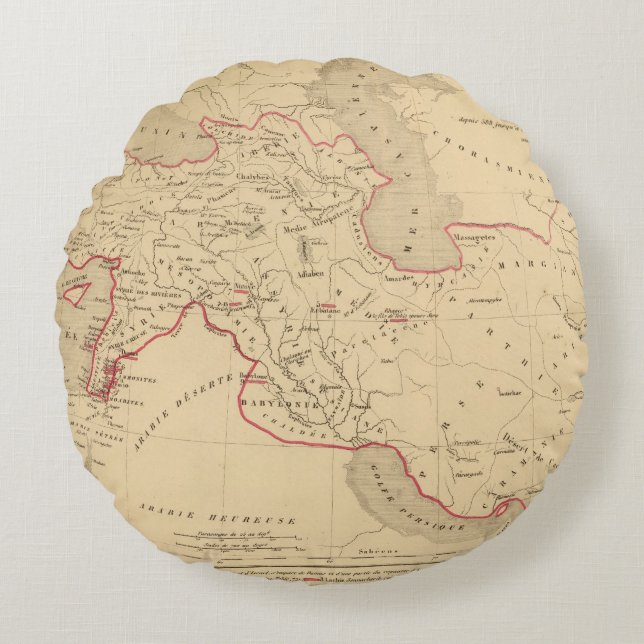 L'Empire des Perses Rond Kussen (Voorkant)