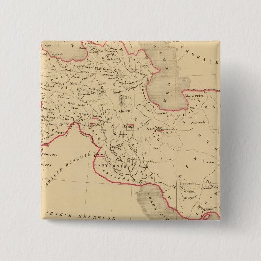 L'Empire des Perses Vierkante Button 5,1 Cm (Voorkant)